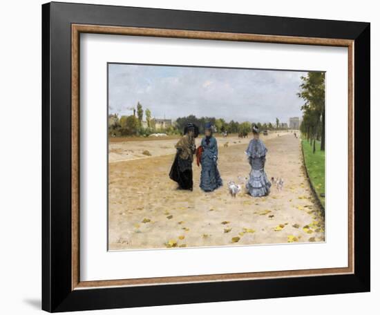 Avenue du Bois de Boulogne, 1874-Giuseppe De Nittis-Framed Premium Giclee Print