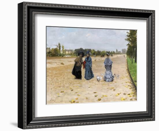 Avenue du Bois de Boulogne, 1874-Giuseppe De Nittis-Framed Premium Giclee Print