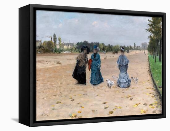 Avenue Du Bois De Boulogne-Giuseppe De Nittis-Framed Premier Image Canvas