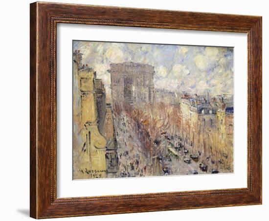 Avenue Friedland, Paris, 1925-Gustave Loiseau-Framed Giclee Print