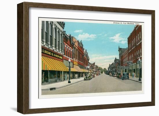 Avenue G, Ft. Madison, Iowa-null-Framed Art Print