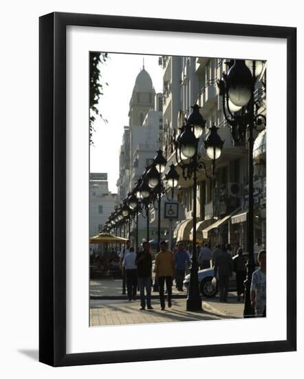 Avenue Habib Bourgiba, Tunis, Tunisia, North Africa, Africa-Ethel Davies-Framed Photographic Print