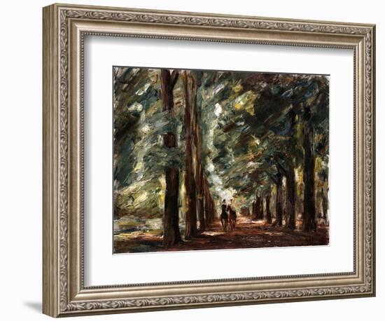 Avenue in Sakrow with Two Riders; Allee in Sakrow Mit Zwei Reitern, C.1923-Max Liebermann-Framed Giclee Print