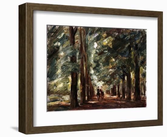 Avenue in Sakrow with Two Riders; Allee in Sakrow Mit Zwei Reitern, C.1923-Max Liebermann-Framed Giclee Print