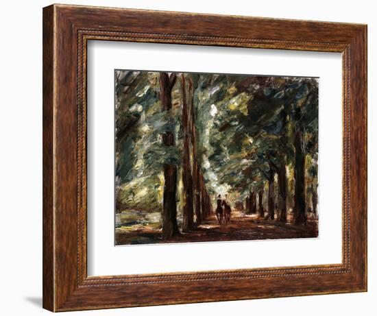 Avenue in Sakrow with Two Riders; Allee in Sakrow Mit Zwei Reitern, C.1923-Max Liebermann-Framed Giclee Print