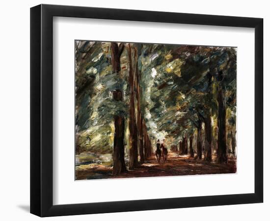 Avenue in Sakrow with Two Riders; Allee in Sakrow Mit Zwei Reitern, C.1923-Max Liebermann-Framed Giclee Print