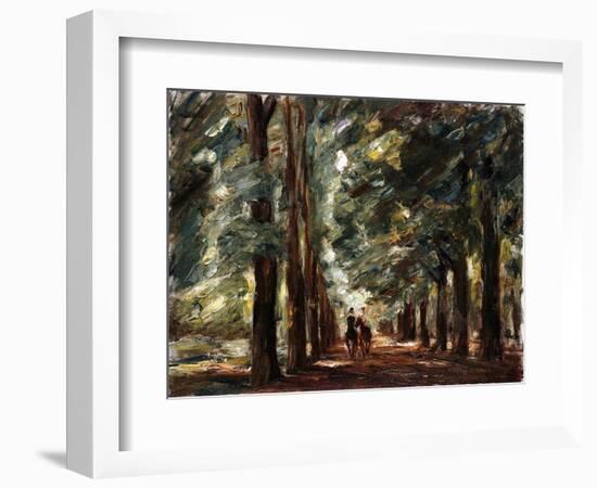 Avenue in Sakrow with Two Riders; Allee in Sakrow Mit Zwei Reitern, C.1923-Max Liebermann-Framed Giclee Print