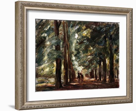 Avenue in Sakrow with Two Riders; Allee in Sakrow Mit Zwei Reitern, C.1923-Max Liebermann-Framed Giclee Print