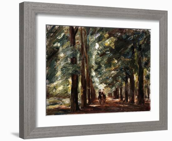 Avenue in Sakrow with Two Riders; Allee in Sakrow Mit Zwei Reitern, C.1923-Max Liebermann-Framed Giclee Print