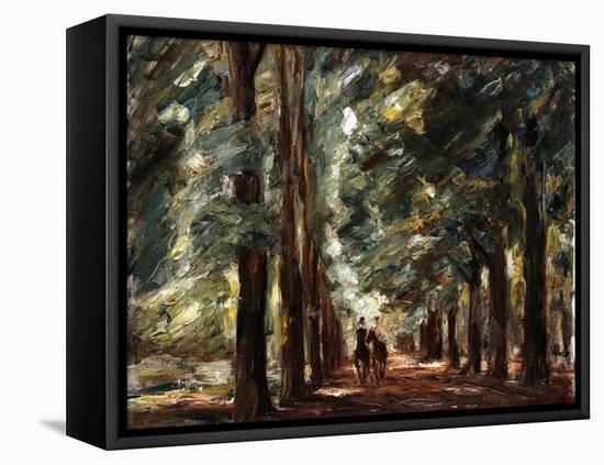 Avenue in Sakrow with Two Riders-Max Liebermann-Framed Premier Image Canvas