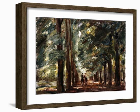 Avenue in Sakrow with Two Riders-Max Liebermann-Framed Giclee Print