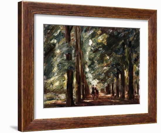 Avenue in Sakrow with Two Riders-Max Liebermann-Framed Giclee Print