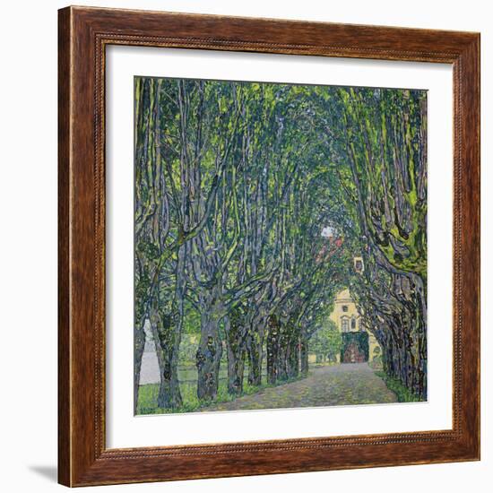 Avenue in the Park of Kammer Castle, 1912-Gustav Klimt-Framed Premium Giclee Print