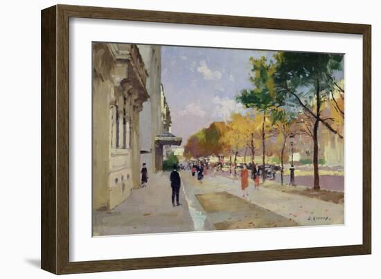 Avenue Montaigne, Paris-Jules Ernest Renoux-Framed Giclee Print