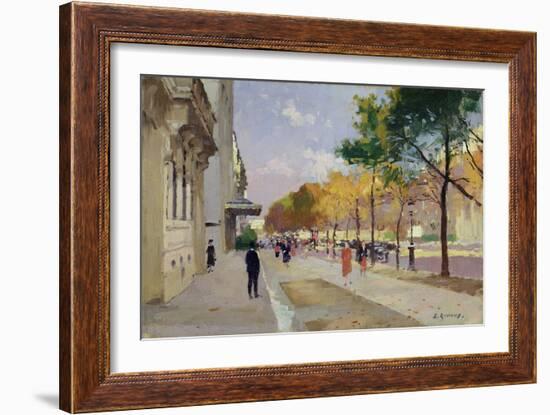 Avenue Montaigne, Paris-Jules Ernest Renoux-Framed Giclee Print