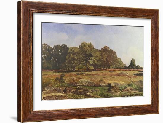 Avenue of Chestnut Trees at La Celle-Saint-Cloud, C.1866-67-Alfred Sisley-Framed Giclee Print