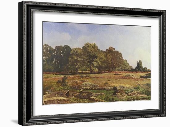 Avenue of Chestnut Trees at La Celle-Saint-Cloud, C.1866-67-Alfred Sisley-Framed Giclee Print