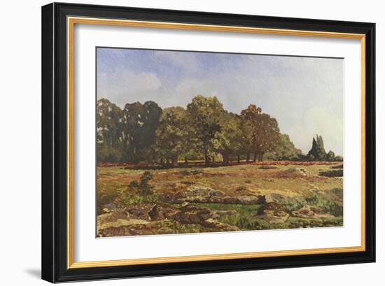 Avenue of Chestnut Trees at La Celle-Saint-Cloud, C.1866-67-Alfred Sisley-Framed Giclee Print