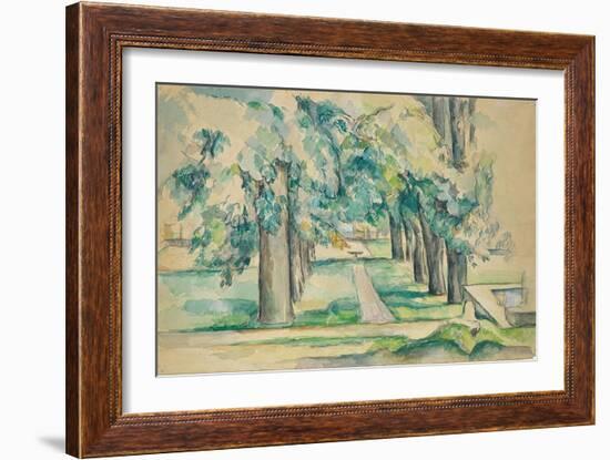 Avenue of Chestnut Trees at the Jas De Bouffan-Paul Cézanne-Framed Giclee Print