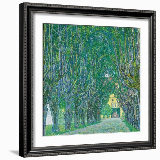 Avenue of Schloss Kammer Park, 1912 (Oil on Canvas)-Gustav Klimt-Framed Giclee Print