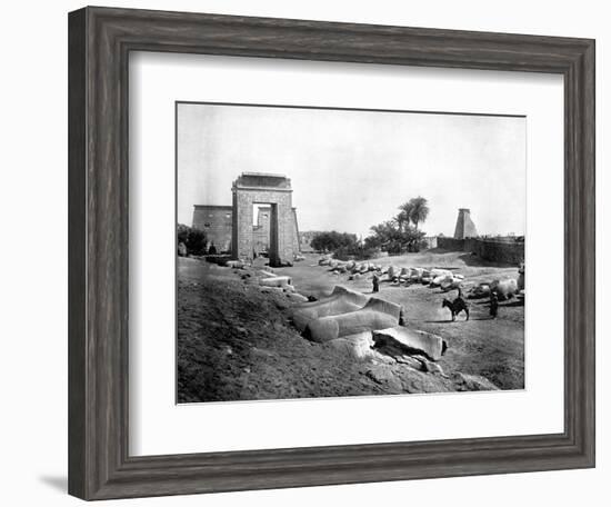 Avenue of Sphinxes, Karnak, Egypt, 1893-John L Stoddard-Framed Giclee Print