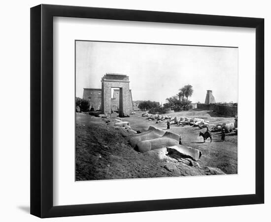 Avenue of Sphinxes, Karnak, Egypt, 1893-John L Stoddard-Framed Giclee Print