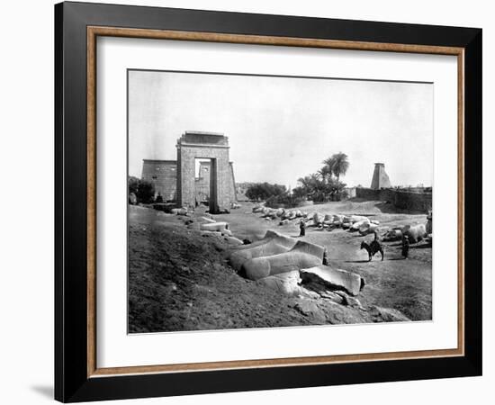 Avenue of Sphinxes, Karnak, Egypt, 1893-John L Stoddard-Framed Giclee Print