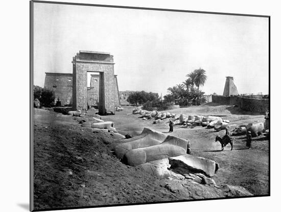 Avenue of Sphinxes, Karnak, Egypt, 1893-John L Stoddard-Mounted Giclee Print