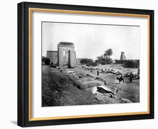 Avenue of Sphinxes, Karnak, Egypt, 1893-John L Stoddard-Framed Giclee Print