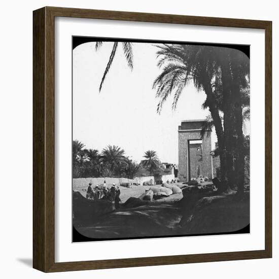 Avenue of Sphinxes, Karnak, Egypt, C1890-Newton & Co-Framed Photographic Print