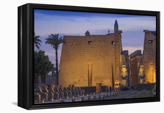 Avenue of Sphinxes, Luxor Temple, UNESCO World Heritage Site, Luxor, Egypt, North Africa, Africa-Jane Sweeney-Framed Premier Image Canvas