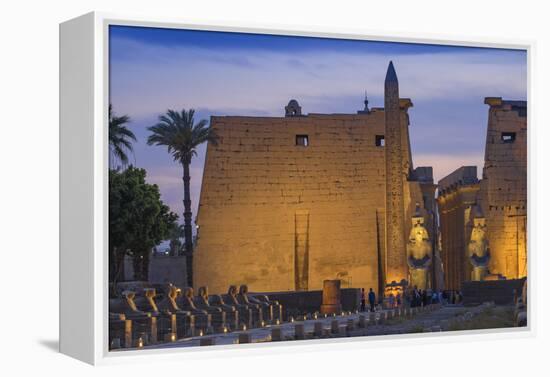 Avenue of Sphinxes, Luxor Temple, UNESCO World Heritage Site, Luxor, Egypt, North Africa, Africa-Jane Sweeney-Framed Premier Image Canvas