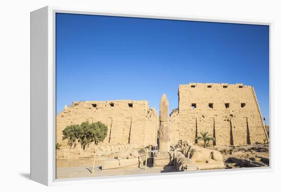 Avenue of Sphinxes, Luxor Temple, UNESCO World Heritage Site, Luxor, Egypt, North Africa, Africa-Jane Sweeney-Framed Premier Image Canvas