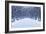 Avenue of Trees, Street Lamps and Benches in a Snow Covered Park-Milovelen-Framed Art Print