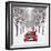 Avenue of Trees with Father Christmas Driving-Ake Lindau and John Daniels-Framed Photographic Print