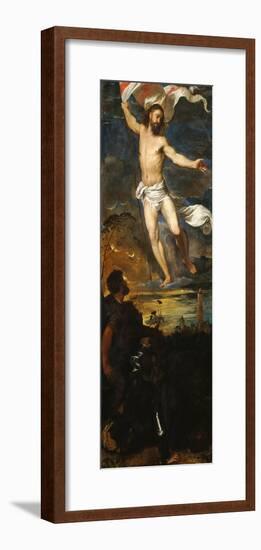 Averoldi Polyptych - detail (Christ Risen)-Titian (Tiziano Vecelli)-Framed Giclee Print