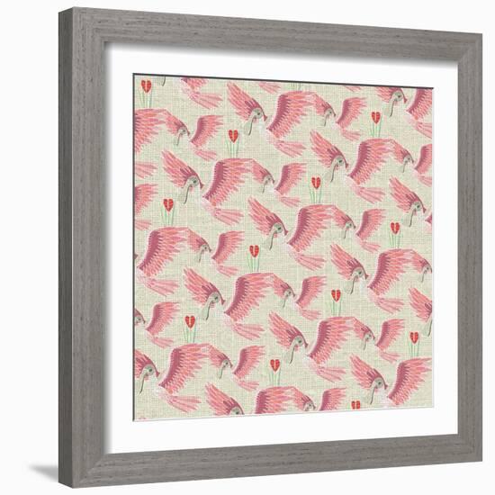 Aves, Espátula Rosada-Belen Mena-Framed Giclee Print