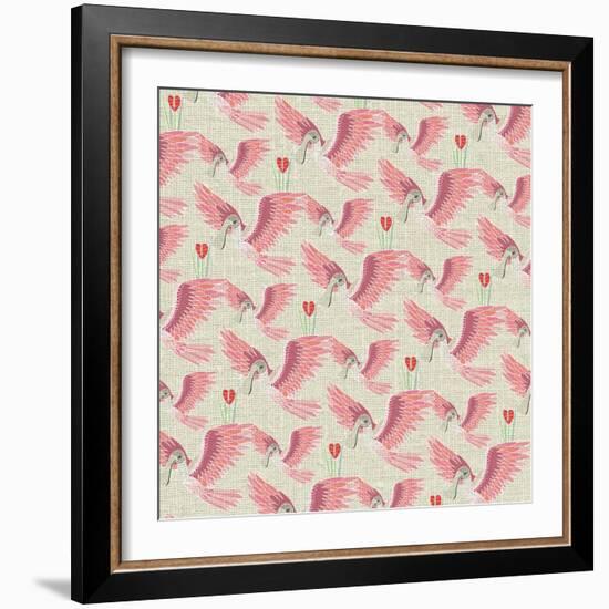 Aves, Espátula Rosada-Belen Mena-Framed Giclee Print