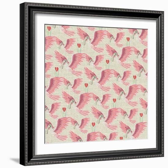 Aves, Espátula Rosada-Belen Mena-Framed Giclee Print