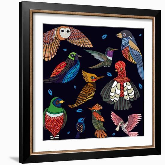 Aves, Mix Ecuador-Belen Mena-Framed Giclee Print