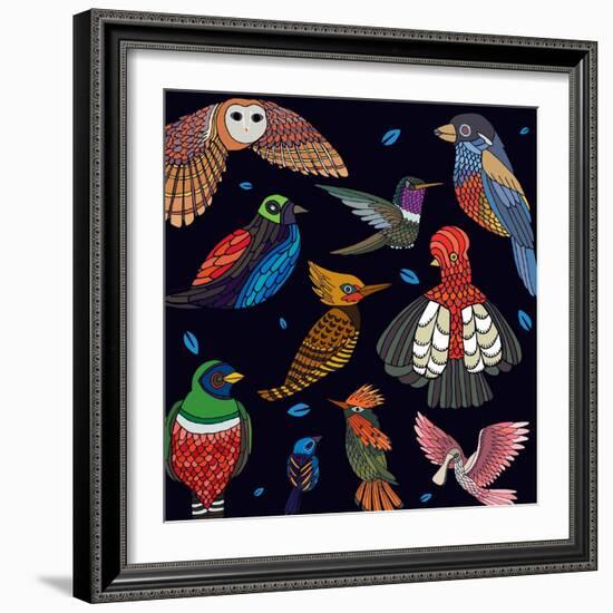 Aves, Mix Ecuador-Belen Mena-Framed Giclee Print