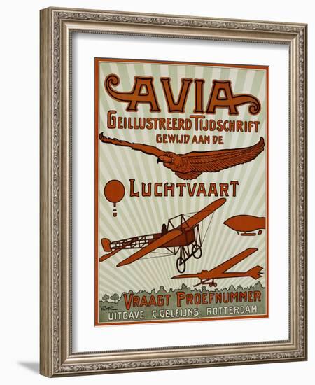 Avia Geillustreerd Tijdschrift Poster-null-Framed Giclee Print