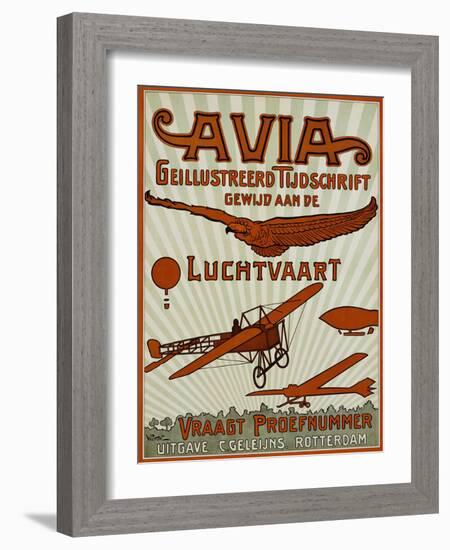 Avia Geillustreerd Tijdschrift Poster-null-Framed Giclee Print