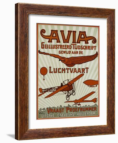 Avia Geillustreerd Tijdschrift Poster-null-Framed Giclee Print