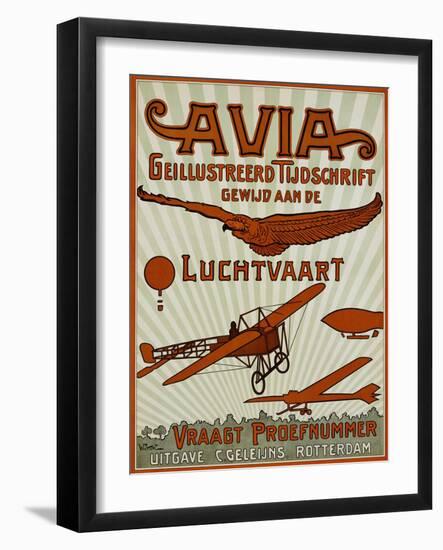 Avia Geillustreerd Tijdschrift Poster-null-Framed Giclee Print