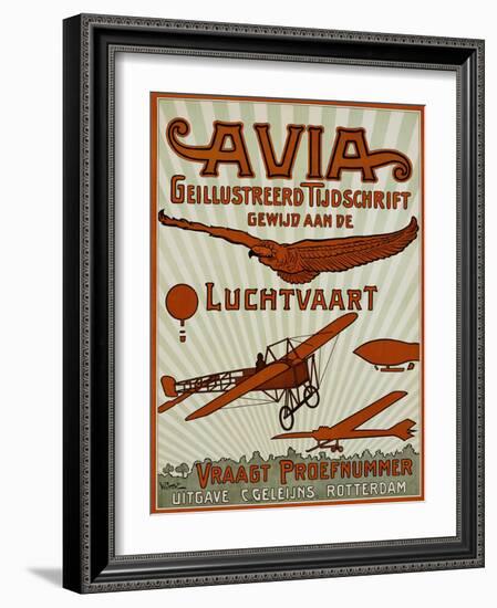 Avia Geillustreerd Tijdschrift Poster-null-Framed Giclee Print