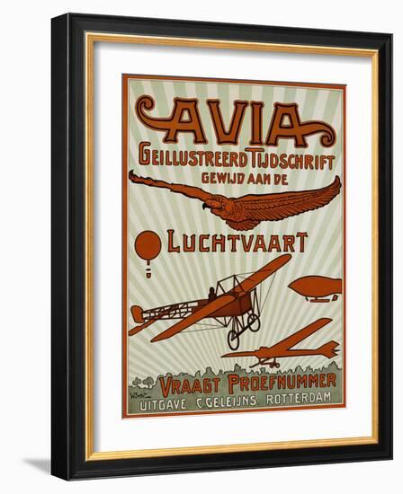 Avia Geillustreerd Tijdschrift Poster-null-Framed Giclee Print