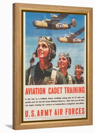 "Aviation Cadet Training: U.S. Army Air Forces", 1943-null-Framed Premier Image Canvas