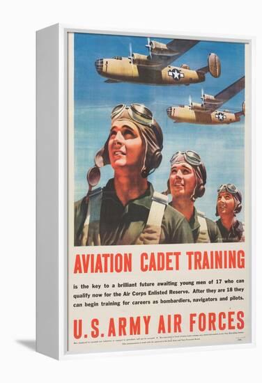 "Aviation Cadet Training: U.S. Army Air Forces", 1943-null-Framed Premier Image Canvas