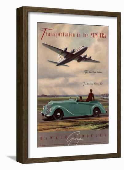 Aviation Hawker Siddeley Cars Aeroplanes Air, UK, 1940-null-Framed Giclee Print